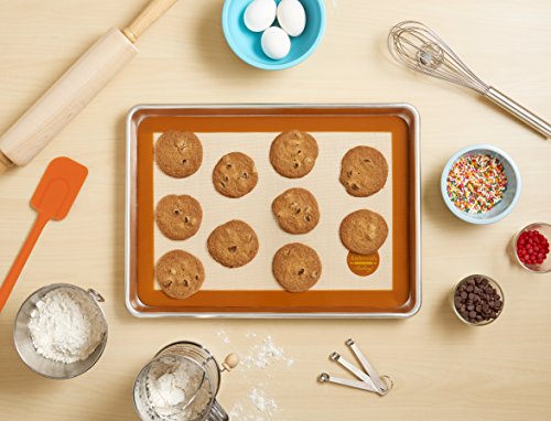 Mrs. Anderson's Baking Half Sheet Pan, 13-Inches x 18-Inches, Heavyweight Commercial Grade 19-Gauge Aluminum - style: Half Sheet Pan
