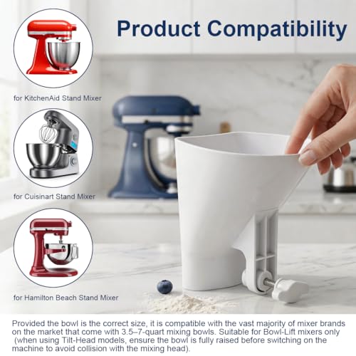 Wide Mouth Pouring Chute Prevent Splatter Flour Funnel for Kitchen