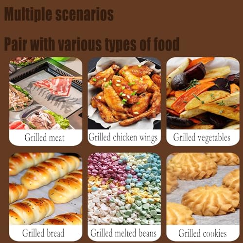 WMDDIAN100 Pack 10" Round Parchment Paper Sheets - Non-Stick Baking Liners for Air Fryer, Oven & BBQ - Heat Resistant, Disposable, Unbleached for Pizza, Cake, Pan