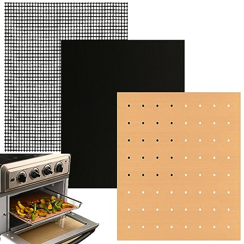 WMKGG 3 Pack Air Fryer Oven Liners Set, 9 x 11 Inch - size: 9"x11"-3 pcs Reusable Mat