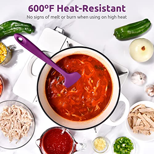 U-Taste Silicone Large Spatula, 600ºF High Temp Bowl Scraper, 11.38"/Purple - color: Purple, size: 11.38 in (large spatula)