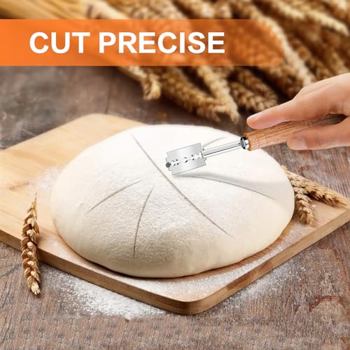 Pastry Cutter, Biscuit Cutter, Dough Scraper, Bread Lame - color: 5 pcs black