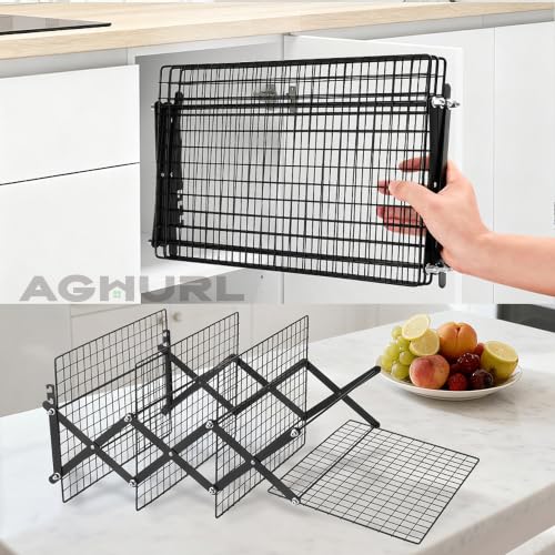 4-Tier Collapsible Cooling Rack, Adjustable Baking & Grilling Rack - size: 4-Tier