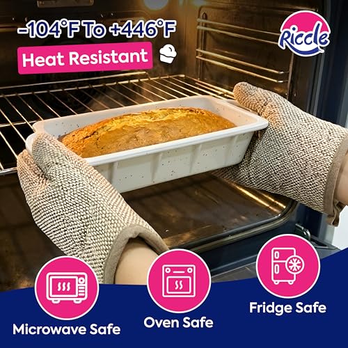 Silicone Bread Loaf Pan 2 Pc, 9.5x5 inch inch Banana Bread Loaf Pan