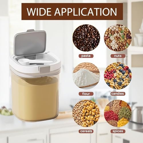 1300ml Airtight Baby Formula Container, Layered Storage with Spoon - size: Small