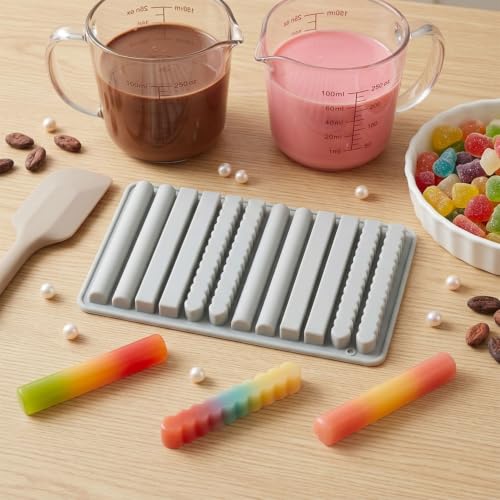 12 Cavity Long Strip Silicone Candy Molds
