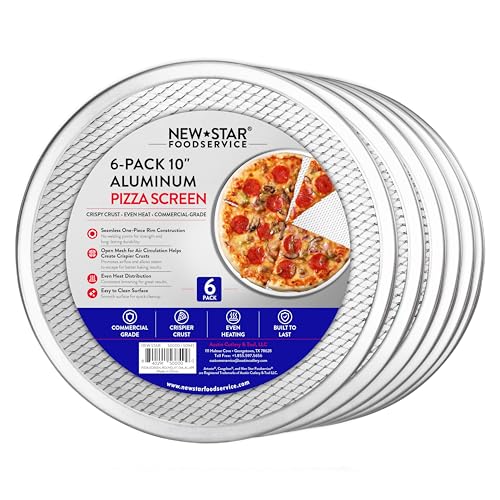 New Star Foodservice Aluminum Pizza Baking Screen, 10 Inch - size: 10-Inch