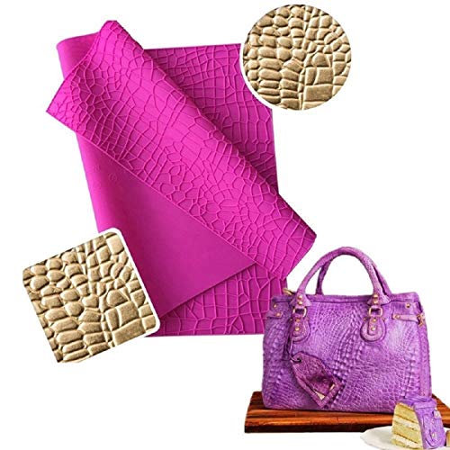Large Silicone Imprint Mat Crocodile Alligator Pattern Cake Embosser Lace Impression Press Mold Border Rind Fondant Decorating Mold DIY Baking Tools Embossing Pad Sugarcraft Clay Mould