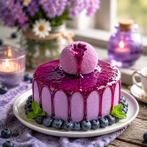 3D Blueberry Silicone Mold for Mousse Cake - Fruit Pudding Blueberry Molds - color: 6-Cavity Blueberry