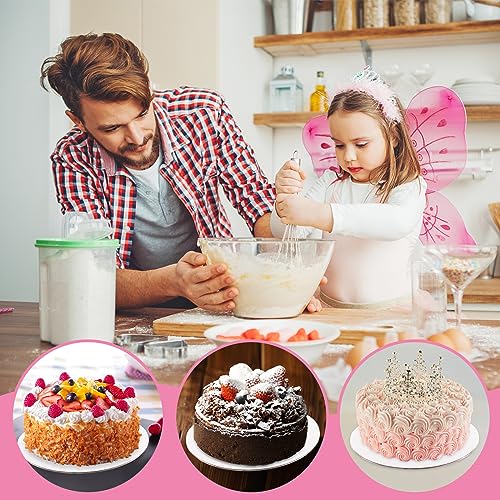 12 Pcs White Cake Boards - 8 inch Round, Food-Graded Cardboard Cake Rounds - style: 12PCS(8 Inches)