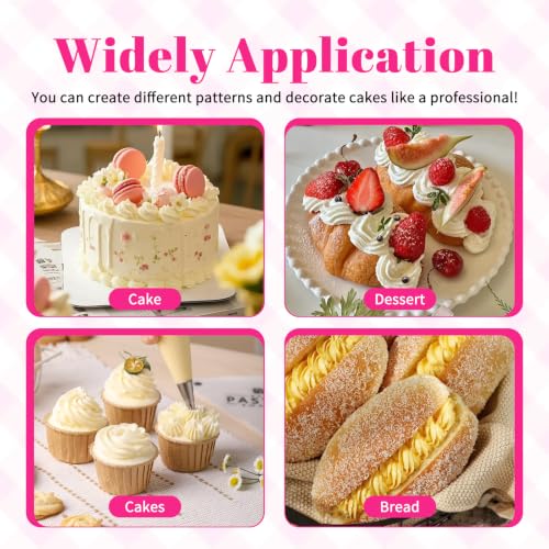 Large Piping Tips Set French Star Tube Frosting Nozzle Kit