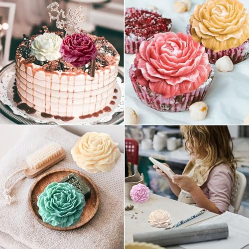 ZiXiang Peony Flower Silicone Molds Flower Chocolate Fondant Mold - color: Style F