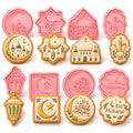 8-Piece 3D Eid Mubarak Cookie Cutter Set