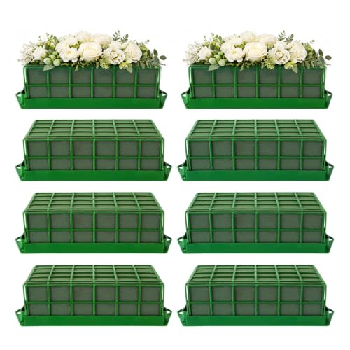 8PCs Floral Foam Cage, Green