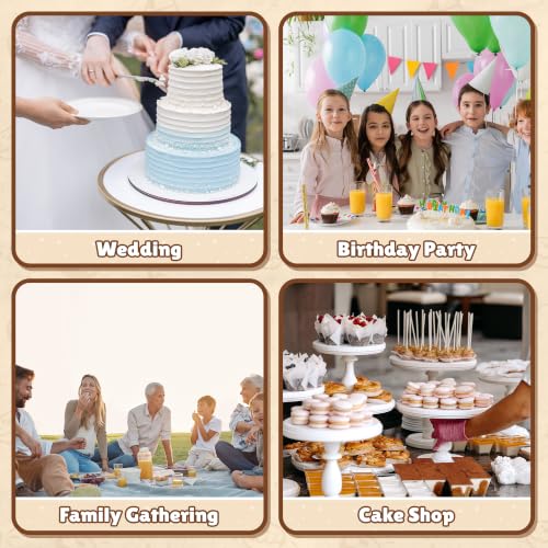 RYDDOY 25 Pcs Cake Boards 10 inch Round Cake Board, Cardboard Cake Rounds - color: White-25 Pcs