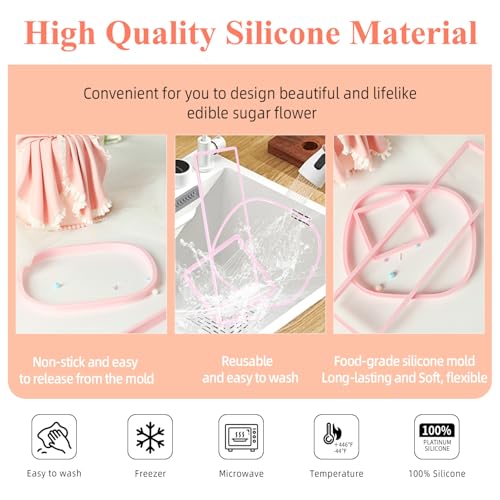 KALAIEN Bow Cookie Cutter, 3Pcs Plastic Bowknot Cutter Sets - color: Large Bow Tie