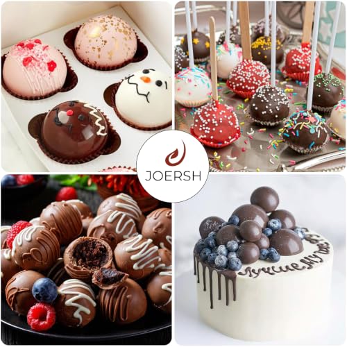 JOERSH Semi Circular Silicone Chocolate Molds, 3Pcs, 6/15/24-Cavity - color: 3 Sizes Set