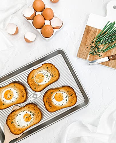 USA Pan Nonstick Quarter Sheet Pan, Set of 2 (Pack of 3) - size: Set of 2 (Pack of 3), style: Quarter Sheet Pan