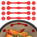 12pcs Air Fryer Magnets for Parchment Paper, Silicone Magnetic Buckles