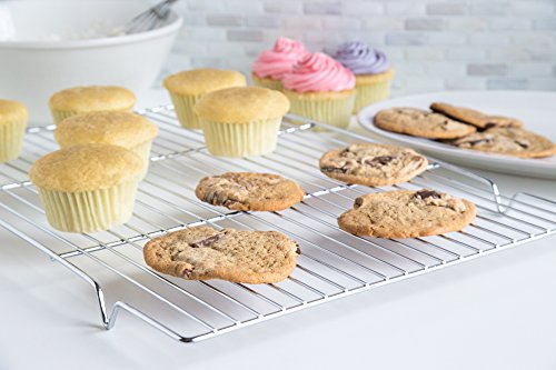 Fox Run Rectangular Cooling Rack, Iron/Chrome, 18-Inch x 12.5-Inch - style: 18" x 12.5"