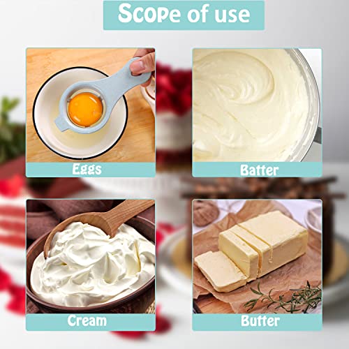 Semi-automatic Whisk, Stainless Steel Egg Beater, Hand Push Rotary Whisks Mixer Stirrer for Making Cream, Whisking, Beating and Stirring (Silver) - color: Silver