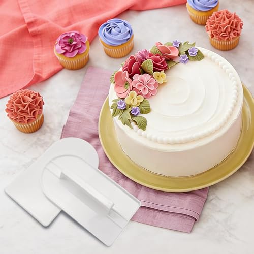 Bonsicoky 2 Pack Fondant Smoothing Tool, White - color: White