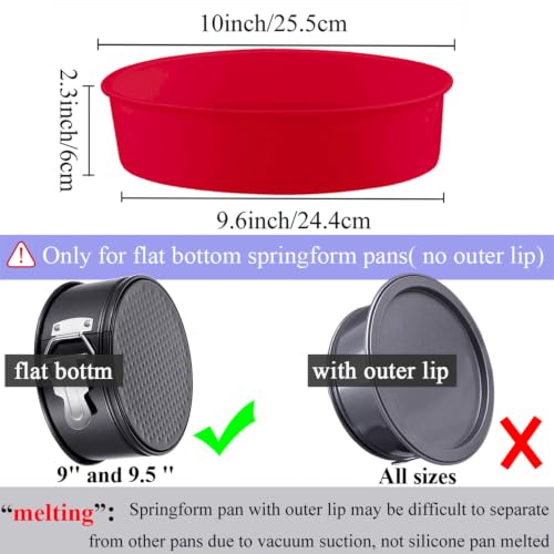 Silicone Springform Pan Protector, Cheesecake Water Bath Protector - size: for 9'' and 9.5'' pan