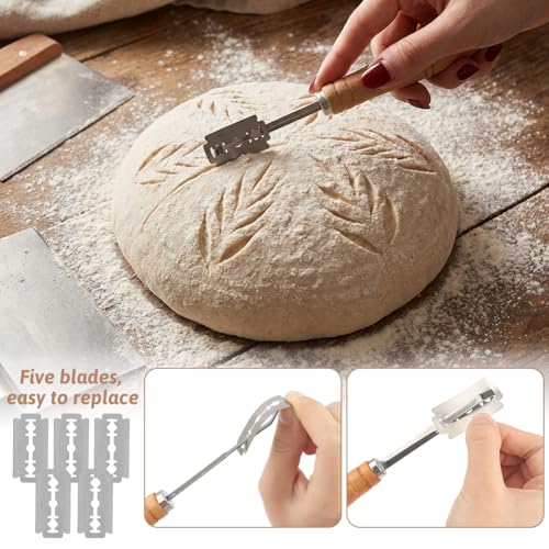 2‑Pack 10.9‑Inch Oval Molded Pulp Bread Proofing Basket Kit
