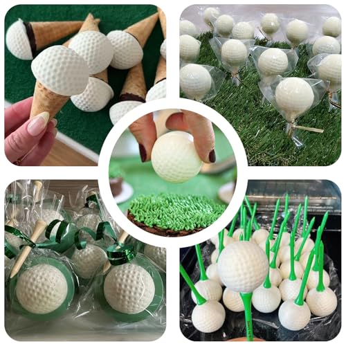 2 Pack Golf Ball Mold, Silicone Golf Ball Cake Pop Mold, Sphere Mold