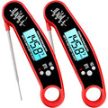 Meat Thermometer Digital, Food Thermometer for Cooking, Red, 2 Pack - color: Red-2 Pack