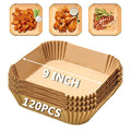 Air Fryer Liners for Paris Hilton 6-Quart Air Fryer, 9 Inch Square Airfryer Liners Disposable for COSORI 6Qt and Ninja 5QT AF141, Air Fryer Paper Liners Non-Stick Air Fryer Parchment Paper Liners - size: Square-9inch (120pcs)