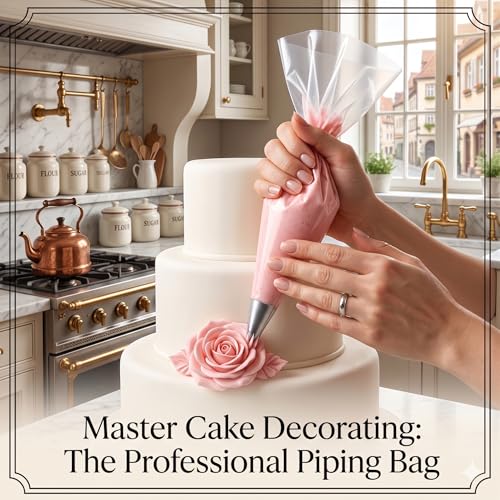 Cokuma 16" Piping Bags, 100 Count Disposable Pastry Bag for Cake Decorating
