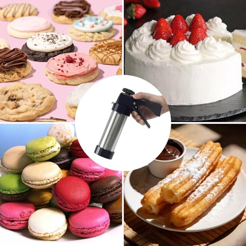52 Pcs Cookie Press Gun Kit,Stainless Steel Cookies Press Spritz