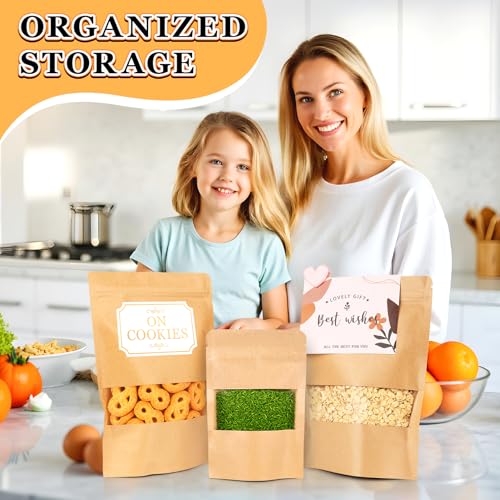 100 PCS Resealable Bags for Small Business, Trail Mix Bags | 4x6in - color: Yellow, size: 4x6in