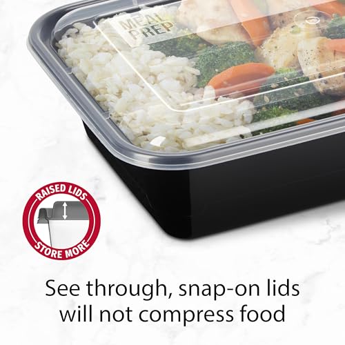 GoodCook Meal Prep Containers, Single Compartment 10-Pack - size: 1 Count (Pack of 1)