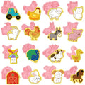Jspupifip 16 Pack 3D Cookie Cutters Set DIY Press Molds Farm Animal - style: Farm Animal