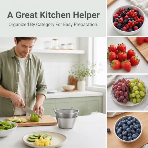 Berry Colander Bowl, 304 Stainless Steel Small Colander Strainer