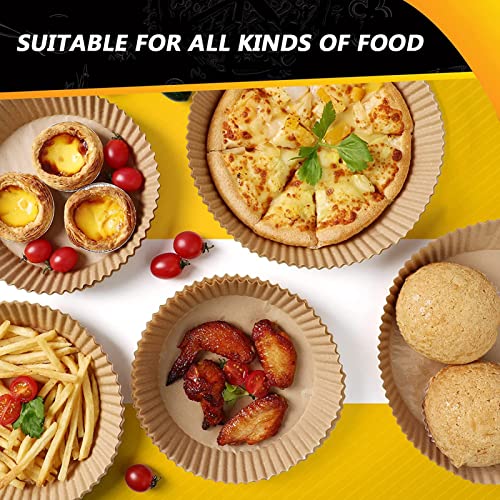 Air Fryer Liners Disposable for Ninja 4QT AF101, Airfryer Liners Round 9.5 Inch Air Fryer Paper Liners Non-stick Air Fryer Parchment Paper Liners Oil Resistant, Waterproof for 4-8Qt Basket - size: Round-9.5inch