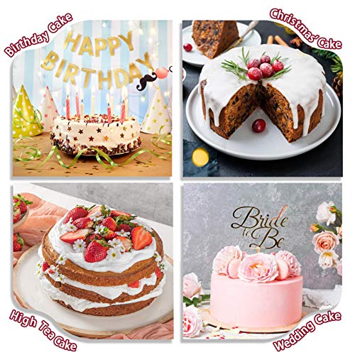 P&P CHEF 9.5 Inch Cake Pans Set, 2Pcs Stainless Steel Round Baking Pan - size: 9.5 Inch