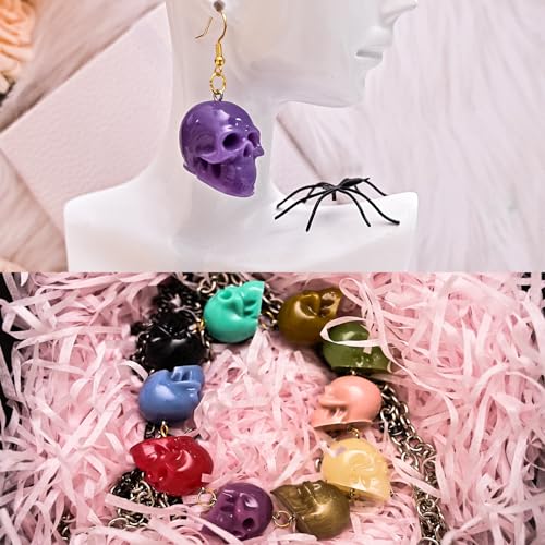 Halloween Skull Resin Molds, Set of 10 Skull Crafting Molds - color: 10PCS Mini 3d Skull