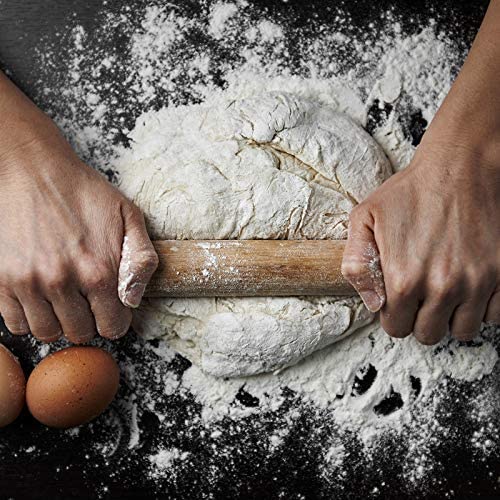 Patelai 3 Pieces Small Rolling Pin Wood Mini Dumpling Dough Roller, 6.3 in