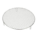 uxcell 14 Inch Round Cooking Rack, Stainless Steel Canning Racks with Legs, Barbecue Mesh Grill for Baking Cooling Steaming Cookware - size: 14 Inch