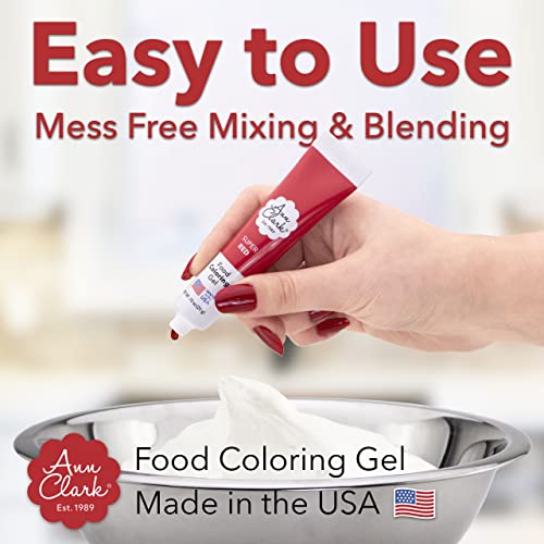 Ann Clark Fuchsia Food Coloring Gel .70 oz. (20g) Made in USA - color: Vivid Fuchsia