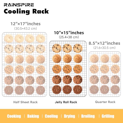 Cooling Racks for Cooking and Baking True 304 Stainless Steel 10"x15" 1Pcs - size: 10"x15"