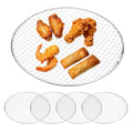 M METERXITY 5 Pack Disposable Grill Toppers, Round 12.99 Inch Galvanized Grill Grates, Disposable Roasting Racks Replacement for Outdoor, BBQ, Camping, Picnics - size: 12.99''