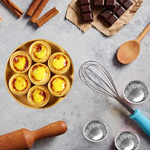 Aluminum Foil Pie Trays, Mini Pie Pans, Disposable Baking Tart Molds, Aluminum Foil Pie Pan for Baking Tart Eggs, Quiche Pie, Caramel Pudding Pie (400 PCS) - style: 400 PCS Pie Pans