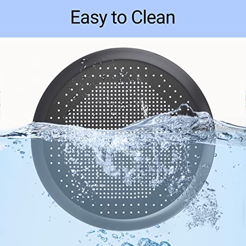 Beasea Pizza Pan with Holes, 13 Inch Pizza Pan Aluminum Alloy Round Vented Pizza Pans Heavy Duty Pizza Crisper Pan Pizza Baking Tray Bakeware for Home Restaurant Kitchen - color: Black, size: 13 Inch