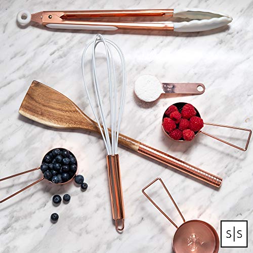 Styled Settings Copper Measuring Cups and Spoons Set, 8-Piece - color: Copper