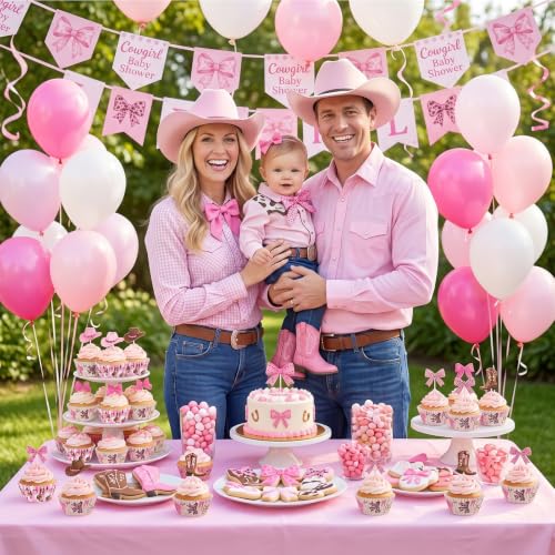 Cupcake Liners 200PCS Coquette Cowgirl Bow for Rodeo Birthday