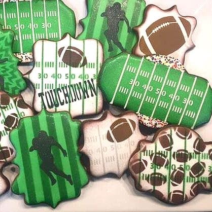 The Cookie Countess Football Field Lines Stencil